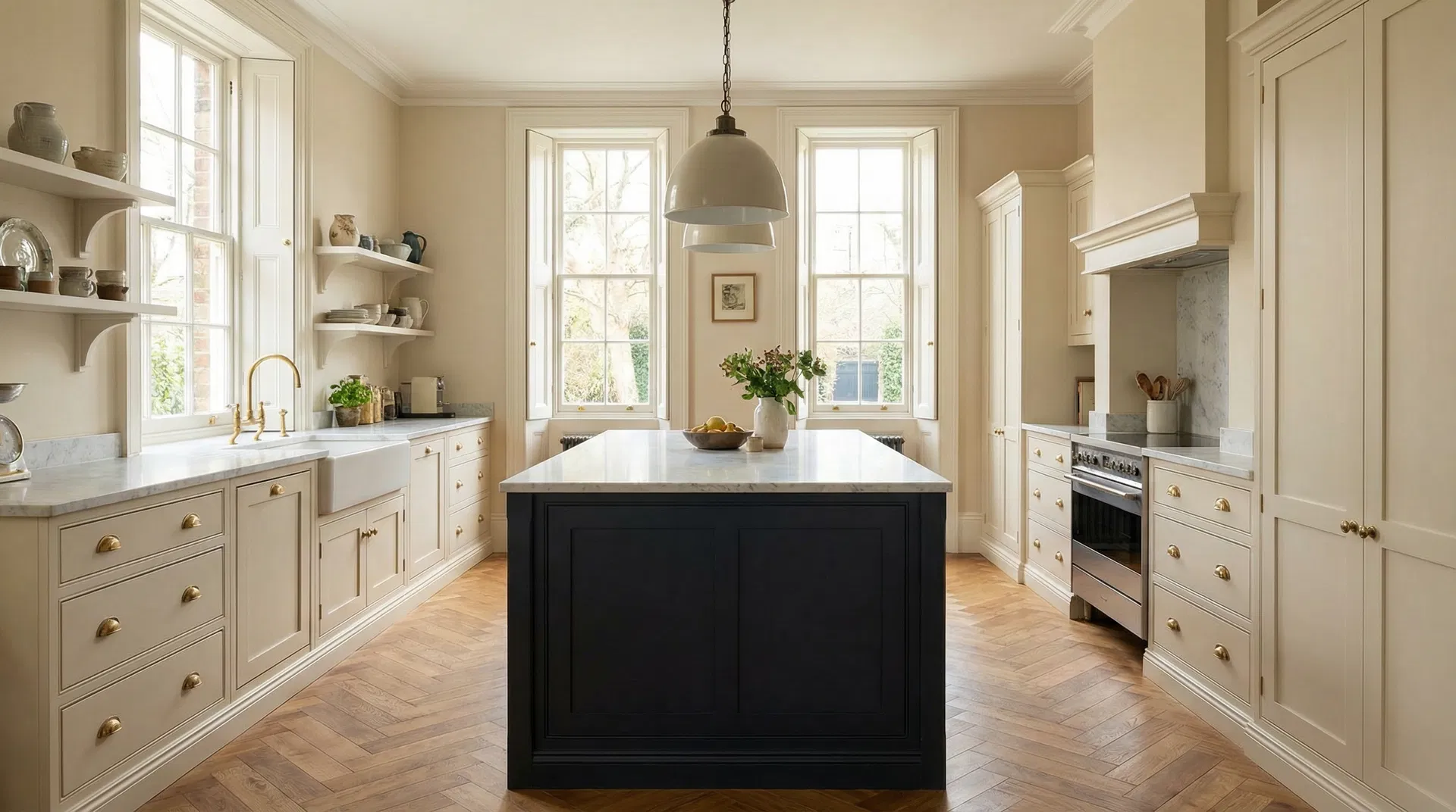 Finished bespoke kitchen installation